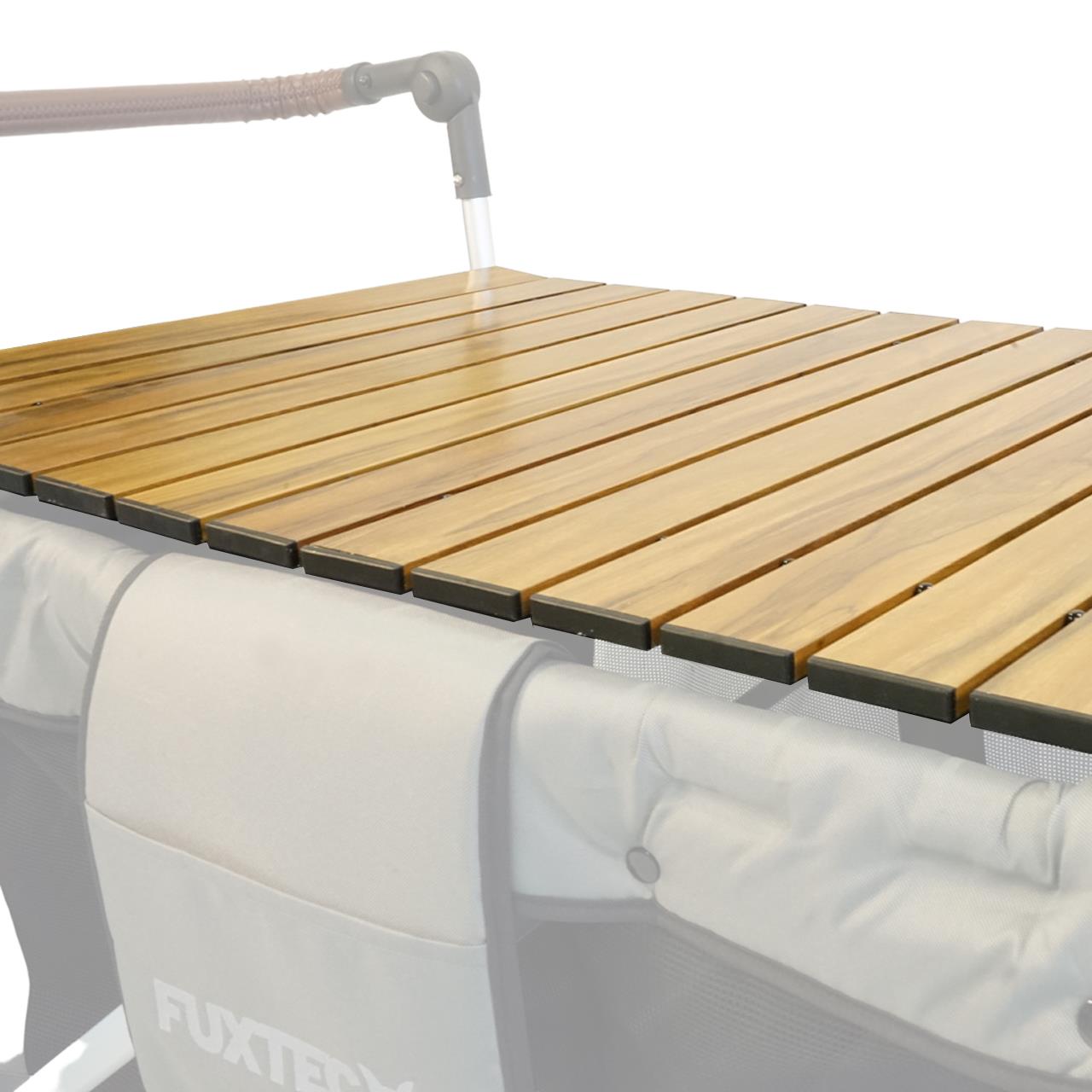 Mobilny stolik aluminiowy o wygladzie drewna CTXL-900
