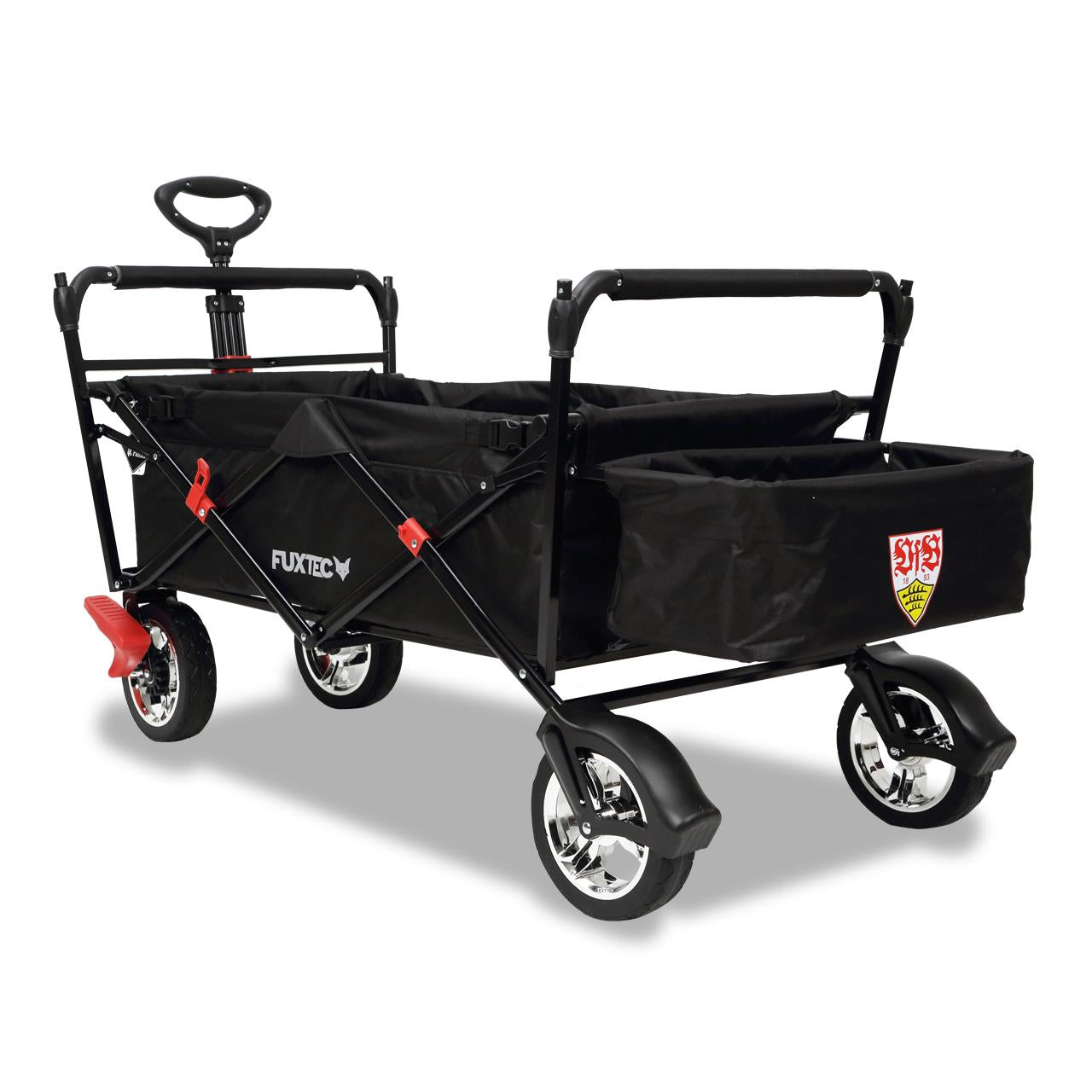 Wózek reczny FUXTEC FX-CT500 "VfB Stuttgart" z daszkiem przeciwslonecznym