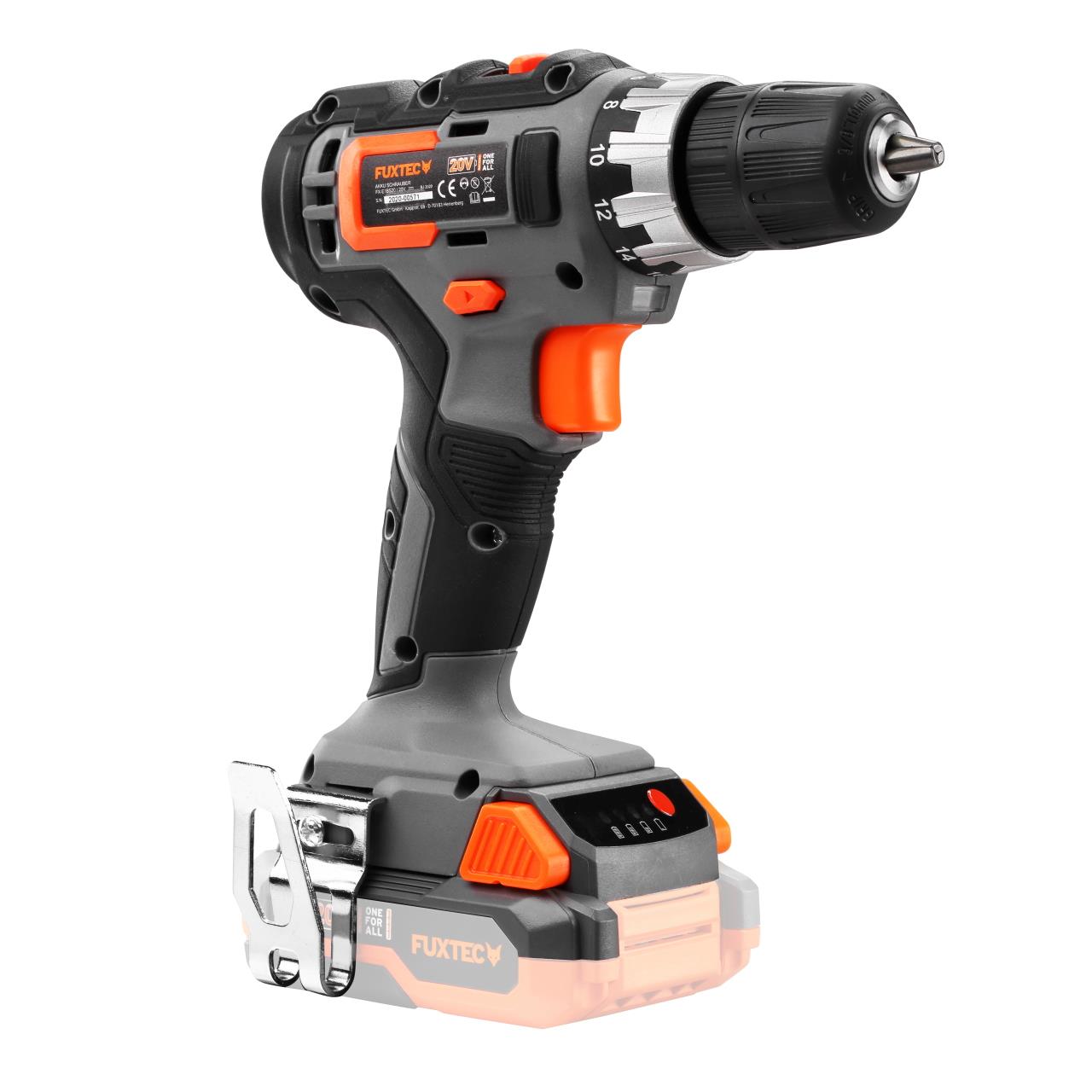 Zestaw akumulatorowych narzedzi PowerTool 20 V ze szlifierka katowa, wkretarka akumulatorowa i wiertarka udarowa