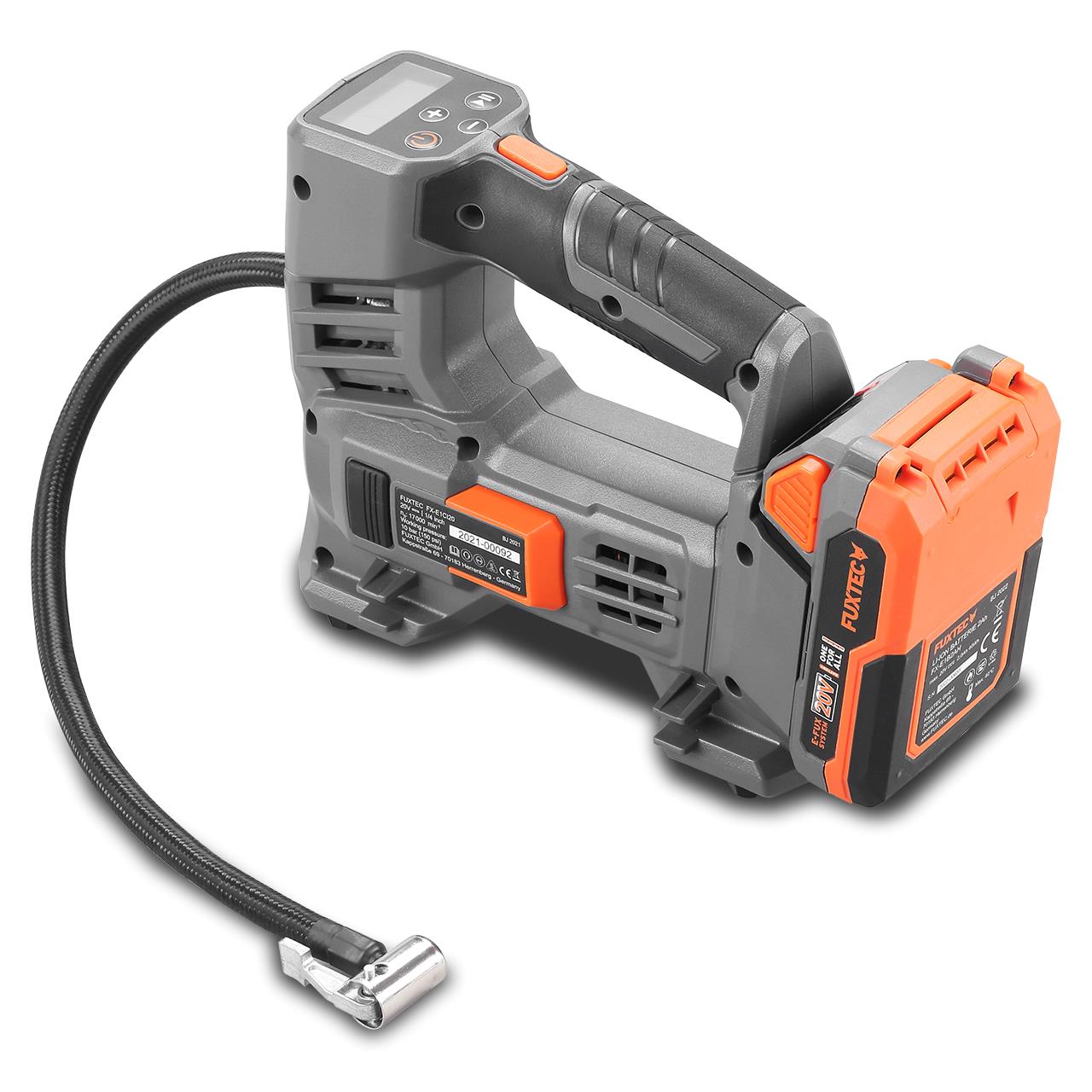 Kompresor akumulatorowy FUXTEC 20V FX-E1CI20 SET z 1 x akumulator 2Ah, 1 x ladowarka 1A