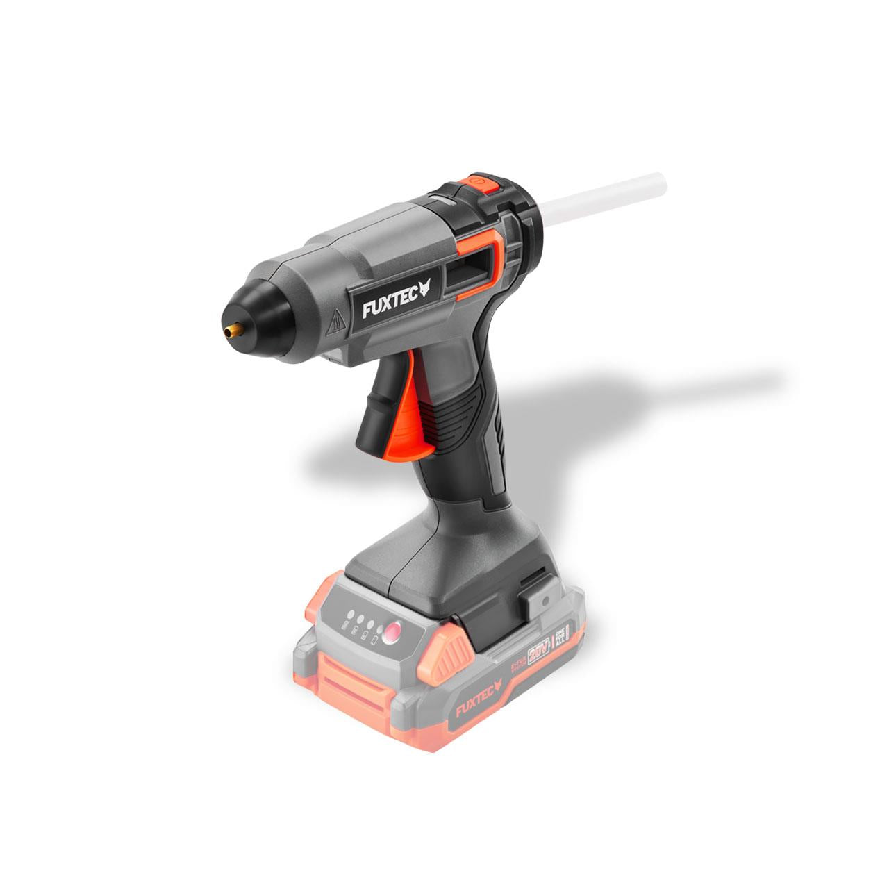 Akumulatorowy pistolet do klejenia na goraco FUXTEC 20V FX-E1GG20 bez akumulatora, bez ladowarki