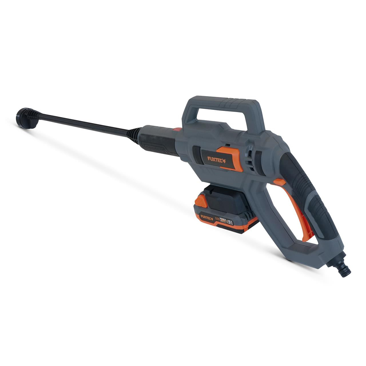 Akumulatorowa myjka wysokocisnieniowa FUXTEC 20V FX-E1HDR20 SET z 1 akumulatorem 2Ah, 1 ladowarka 1A
