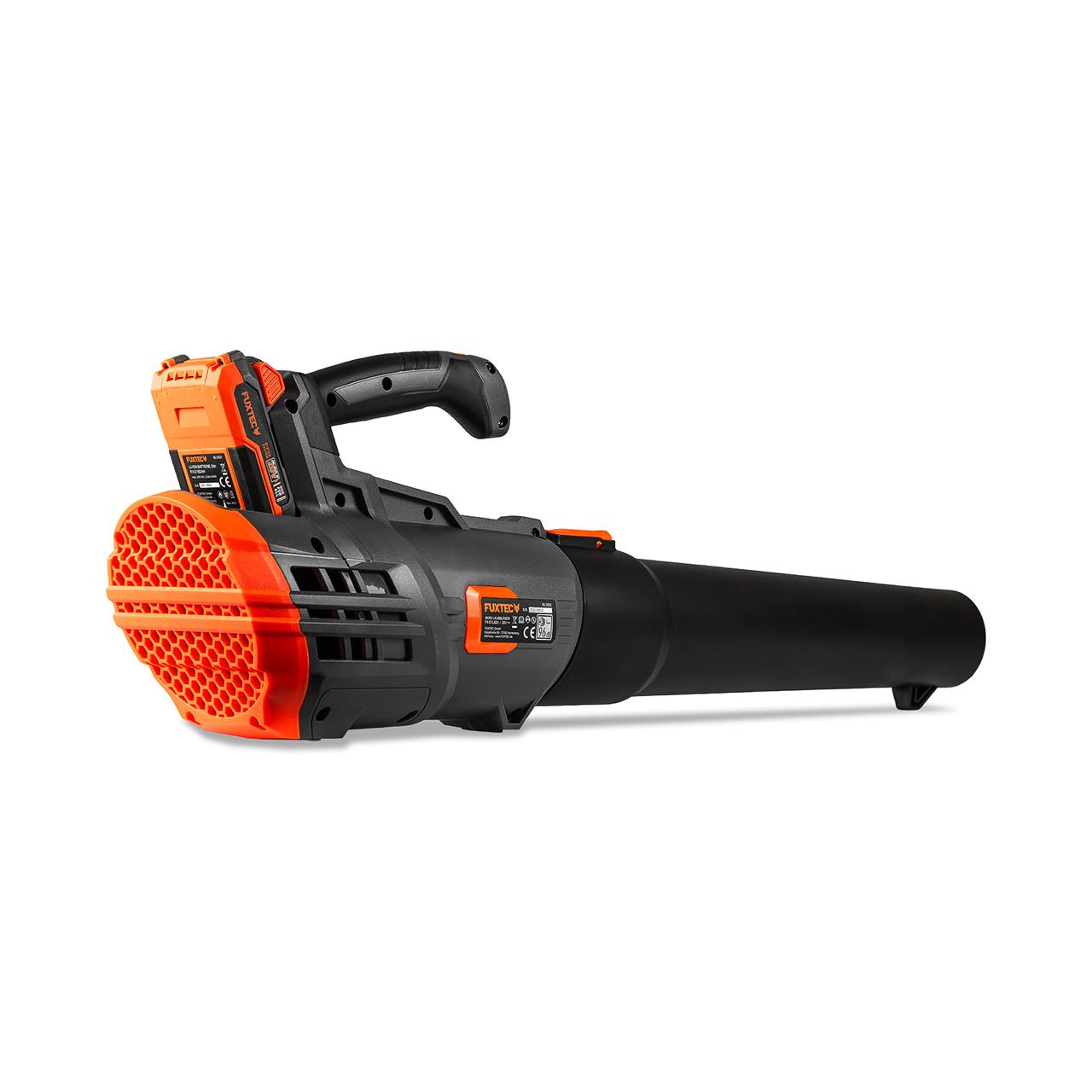 Akumulatorowa dmuchawa do lisci FUXTEC 20V FX-E1LB20 SET 2 z 1 x akumulator 4Ah, 1 x ladowarka 2,4A