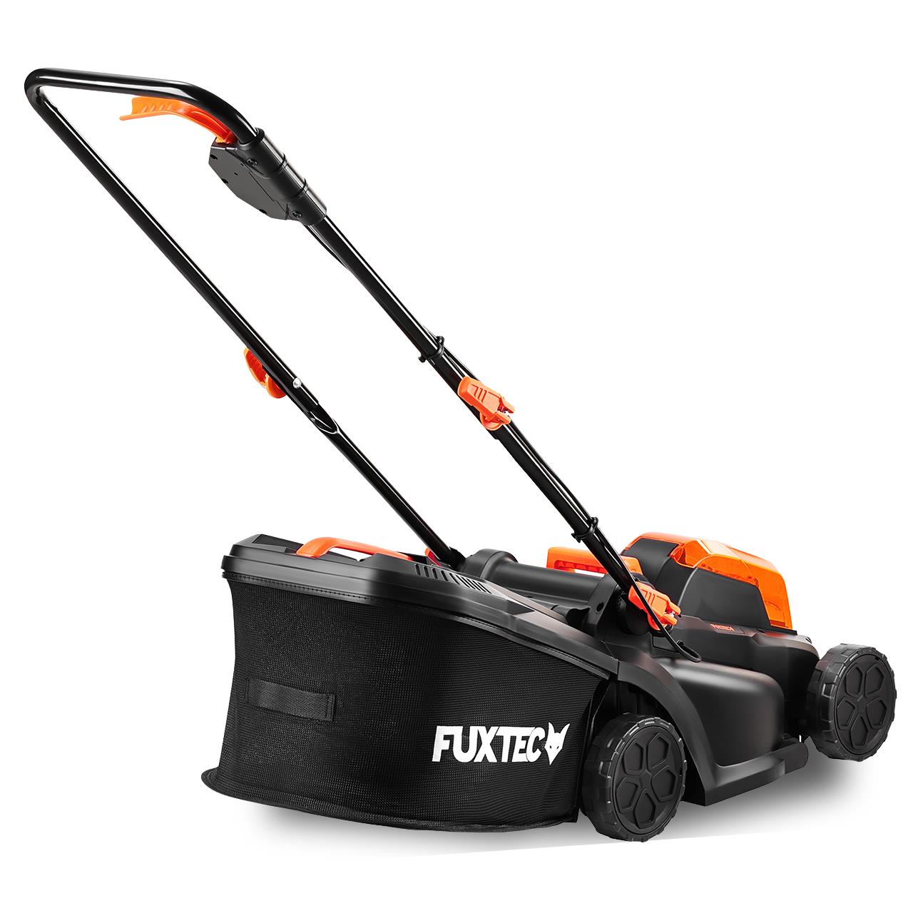 Akumulatorowy zestaw ogrodowy FUXTEC FX-E1RM20-Set 40V (2x20V) & FX-E1RT20 20V