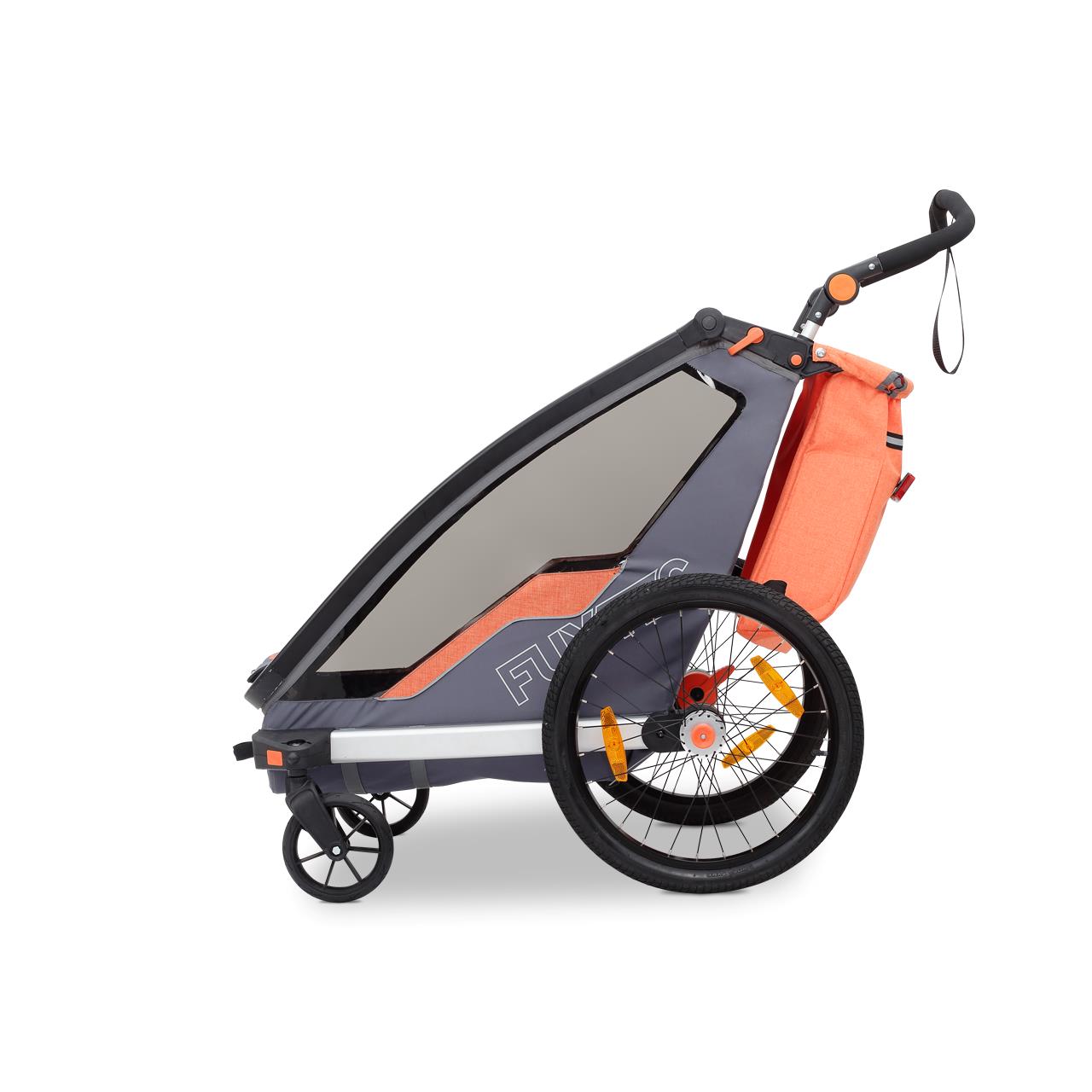 Przyczepka rowerowa/jogger FUXTEC FX-FA1 z kolem do joggingu