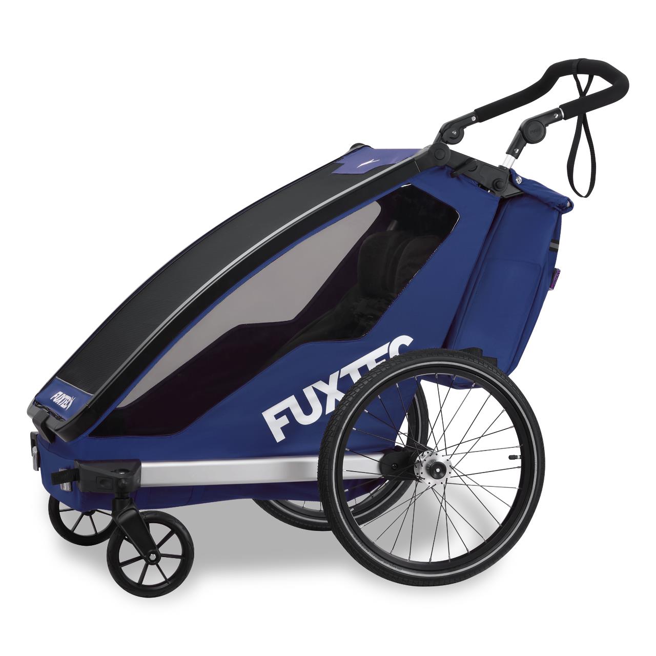 Przyczepka rowerowa/jogger FUXTEC FX-FA1-SET-BLAU z kolem do joggera
