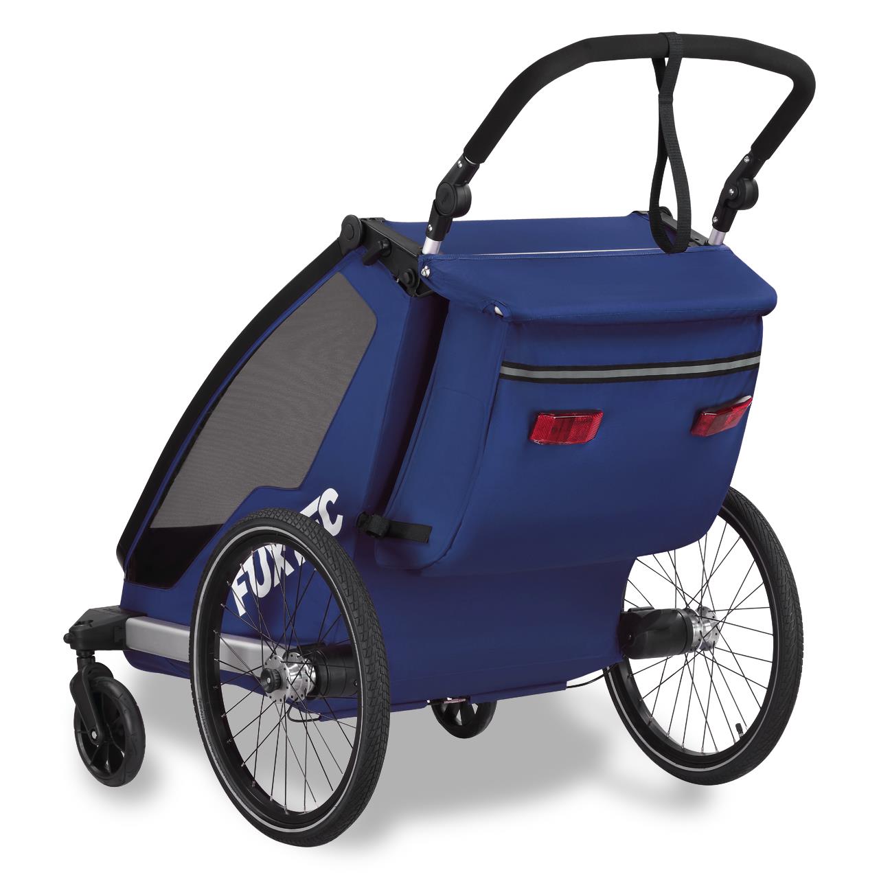 Przyczepka rowerowa/jogger FUXTEC FX-FA1-SET-BLAU z kolem do joggera
