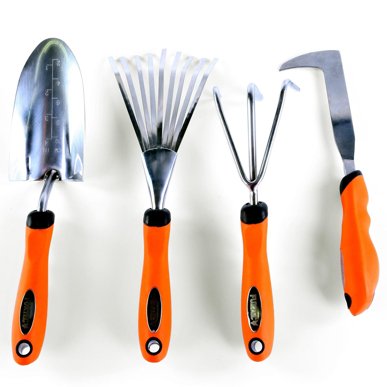 Zestaw 4 wysokiej jakosci recznych narzedzi ogrodowych FUXTEC