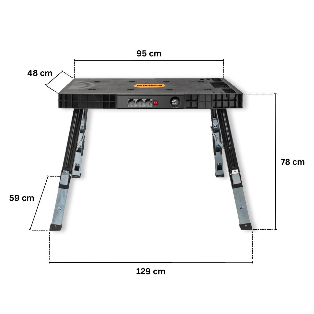 Uniwersalny stól warsztatowy FUXTEC 5w1 FX-WB