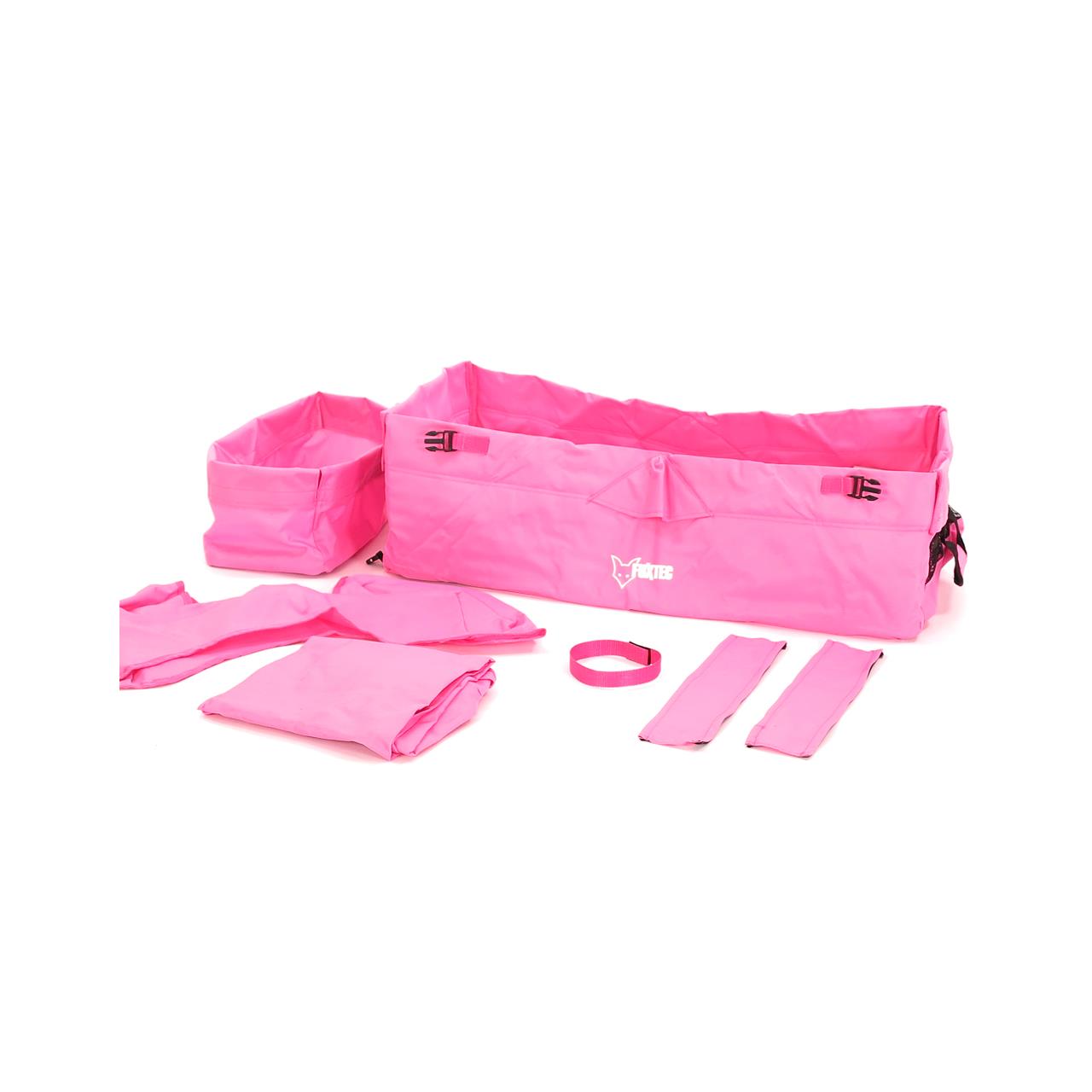 Wózek reczny z materialowa oslona w kolorze rózowym / pink CT-500
