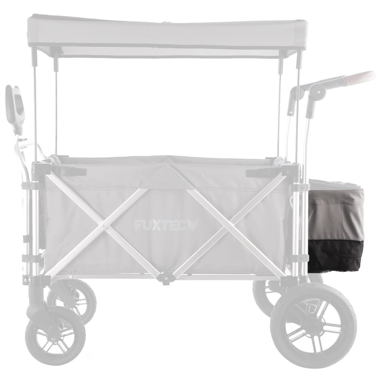 Materialowy pokrowiec na tylna torbe wózka recznego GREY CTL900