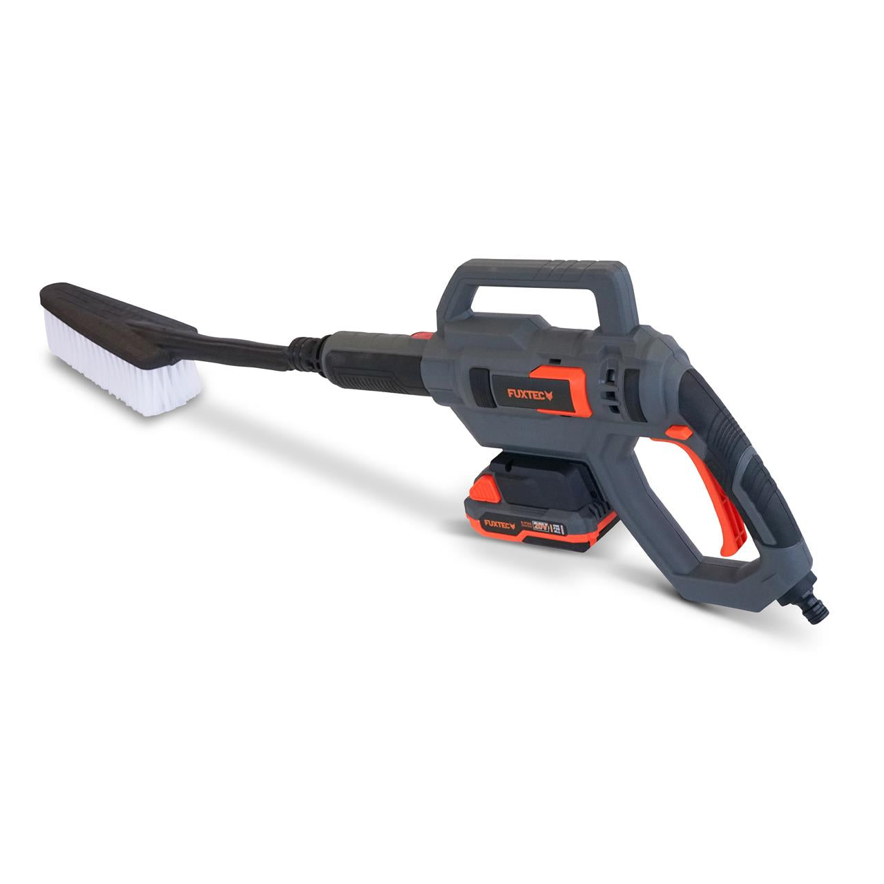 Akumulatorowa myjka wysokocisnieniowa FUXTEC 20V FX-E1HDR20 SET z 1 akumulatorem 2Ah, 1 ladowarka 1A