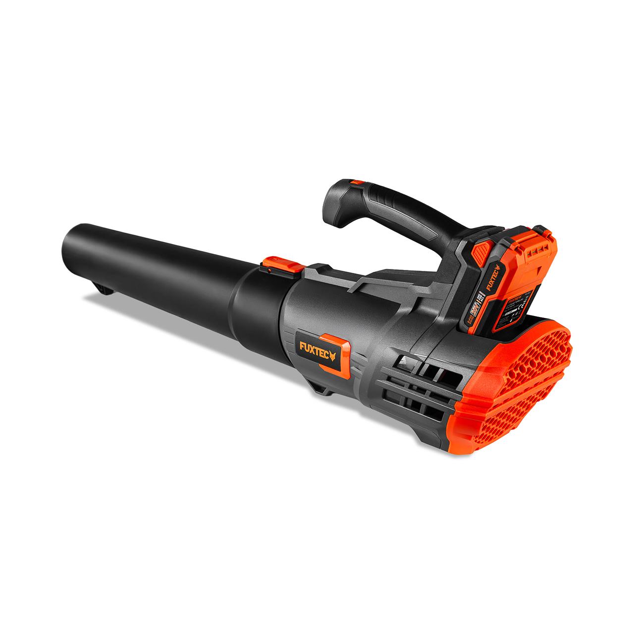 Akumulatorowa dmuchawa do lisci FUXTEC 20V FX-E1LB20 SET 2 z 1 x akumulator 4Ah, 1 x ladowarka 2,4A