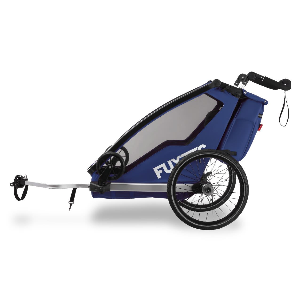Przyczepka rowerowa/jogger FUXTEC FX-FA1-SET-BLAU z kolem do joggera