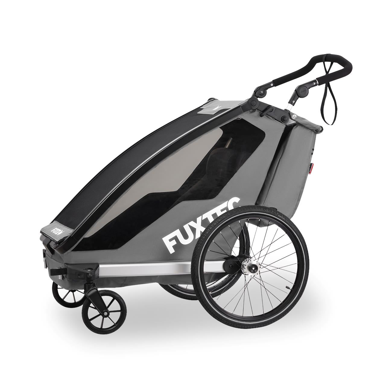 Przyczepka rowerowa/jogger FUXTEC FX-FA1-SET-GRAY z kolem do joggera