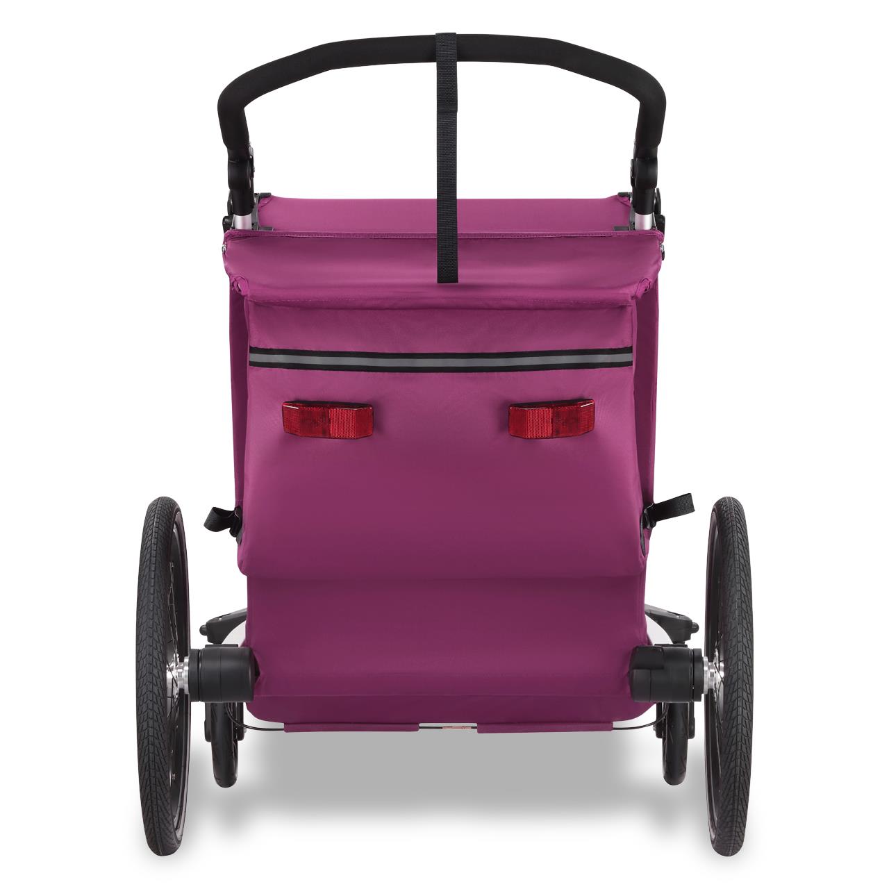 Przyczepka rowerowa/jogger FUXTEC FX-FA1-SET-PURPUR z kolem do joggera