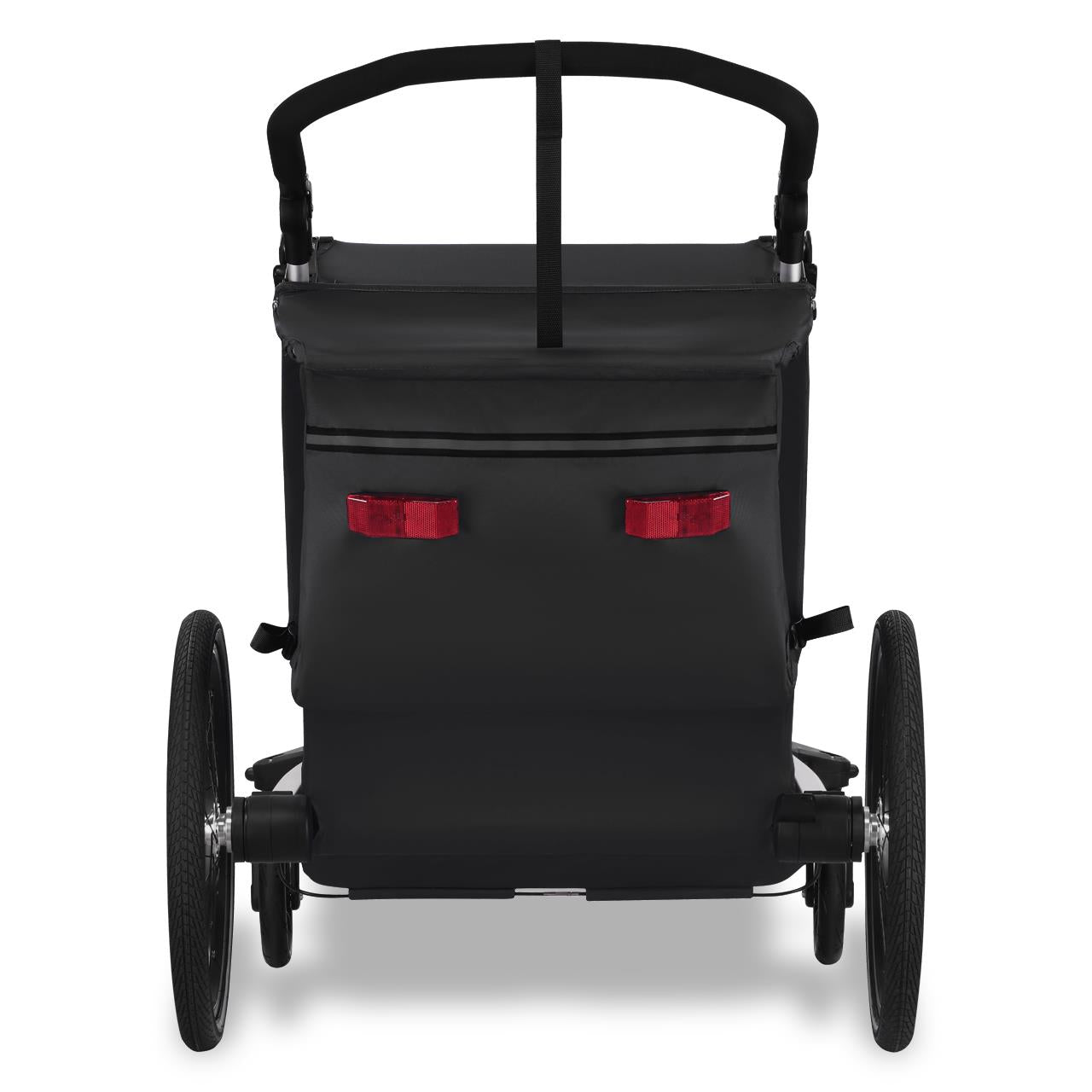 FUXTEC przyczepka rowerowa/jogger FX-FA1-SET-SCHWARZ z kolem do joggera