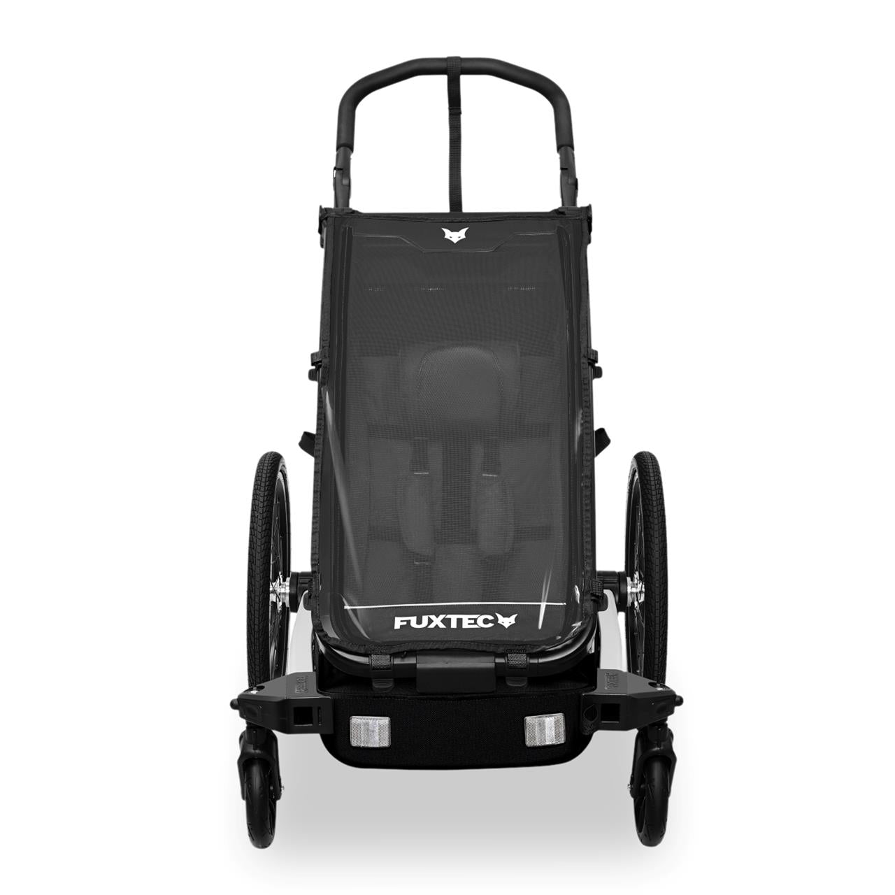 Przyczepka rowerowa FUXTEC FX-FA1S czarna z kolem jogger