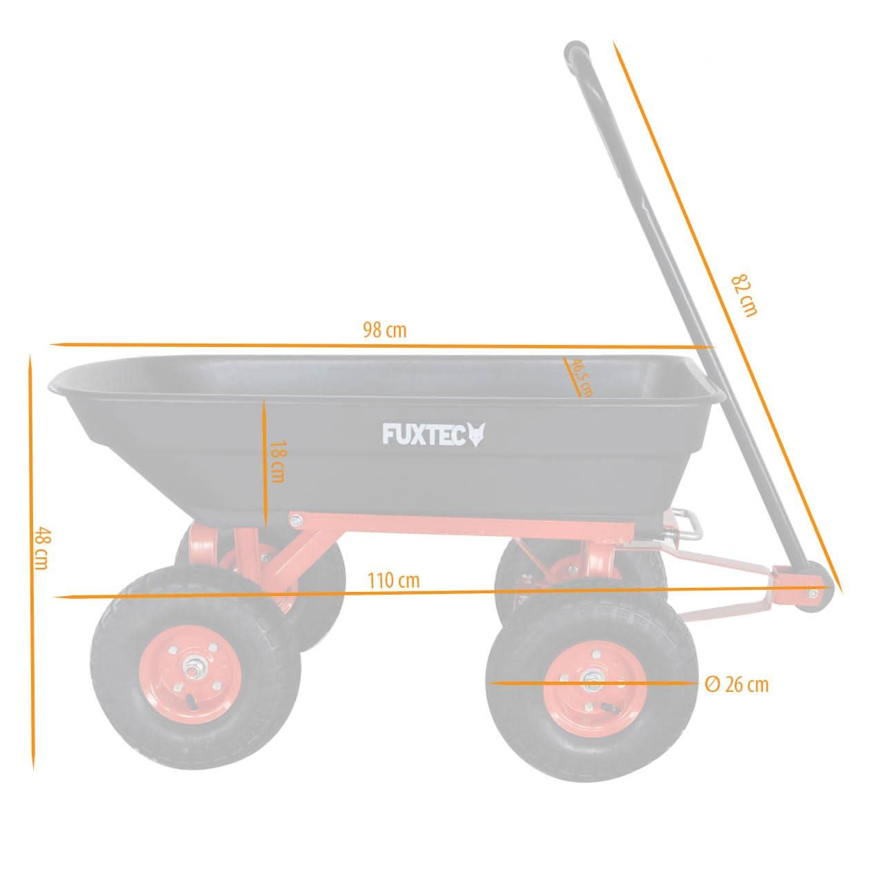 FUXTEC Kippwagen FX-KW2175