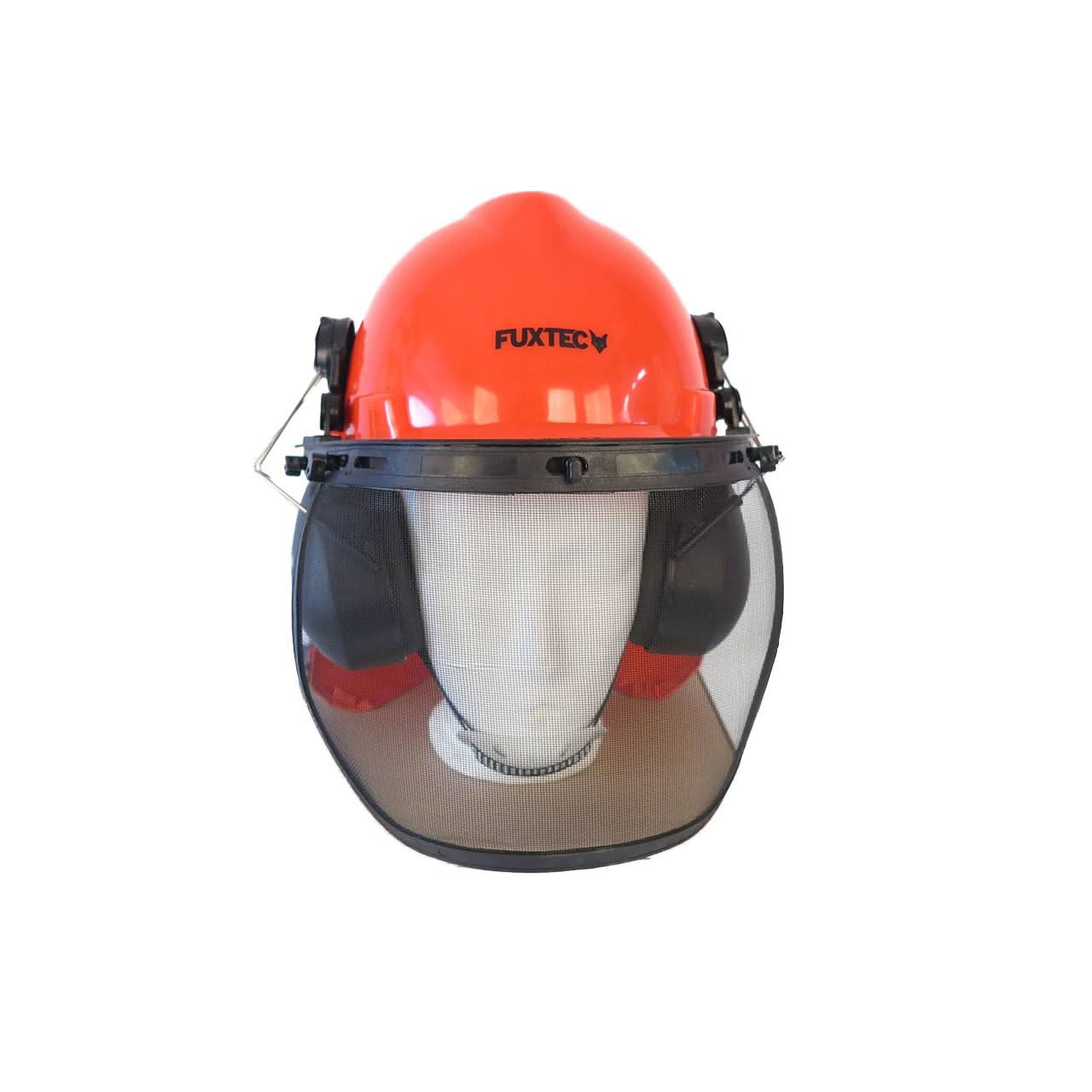 Kask lesny FUXTEC z oslona karku